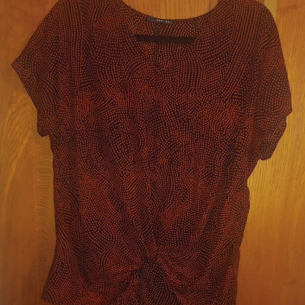 West Kei Black and Red Dotted Blouse